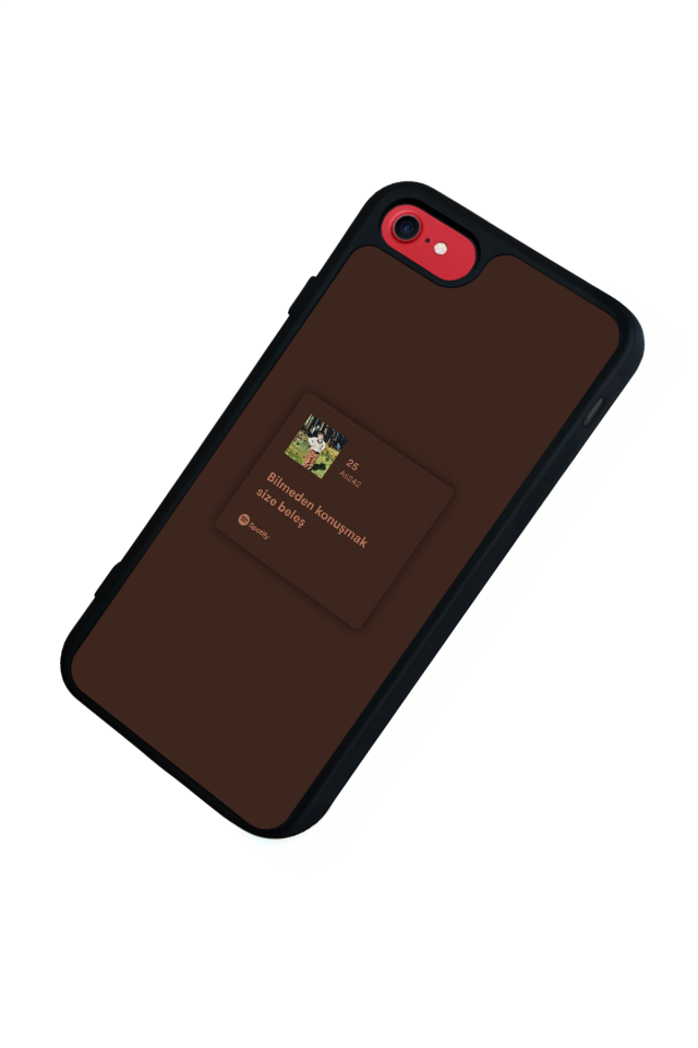 iPhone SE Uyumlu Sarki Sozleri Tasarımlı Glossy Premium Kılıf