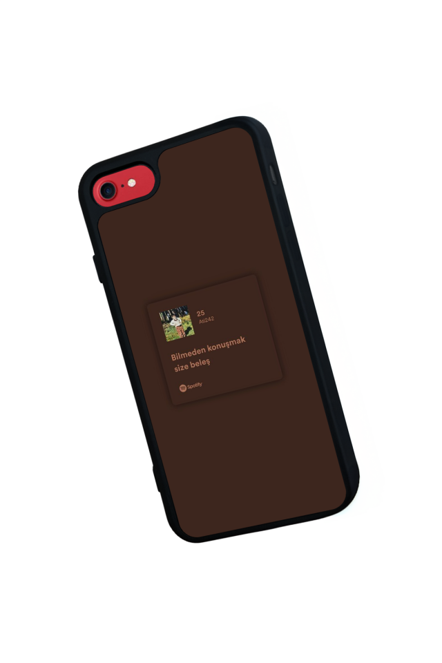 iPhone SE Uyumlu Sarki Sozleri Tasarımlı Glossy Premium Kılıf