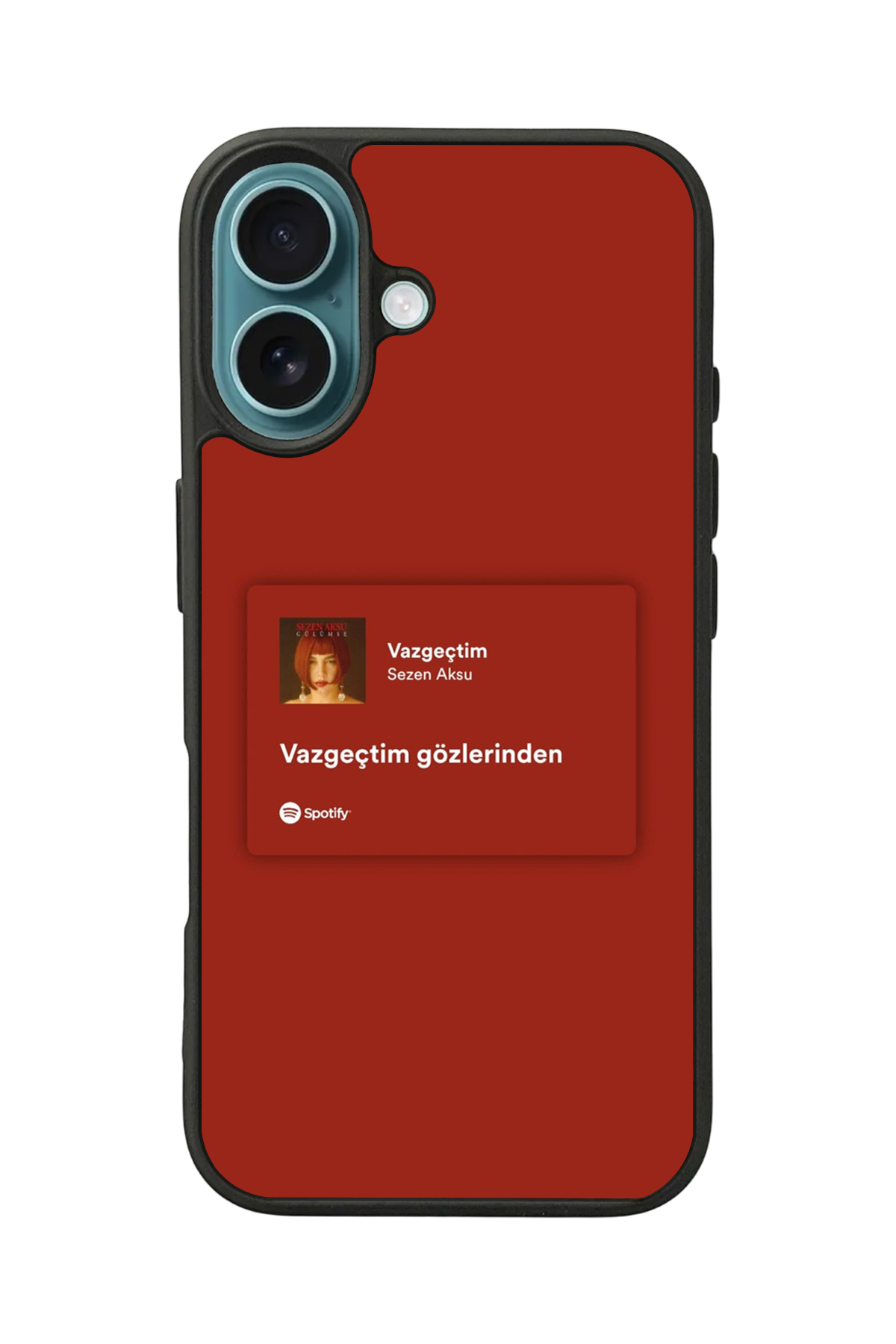 iPhone 16 Plus Uyumlu Sarki Sozleri Tasarımlı Glossy Premium Kılıf