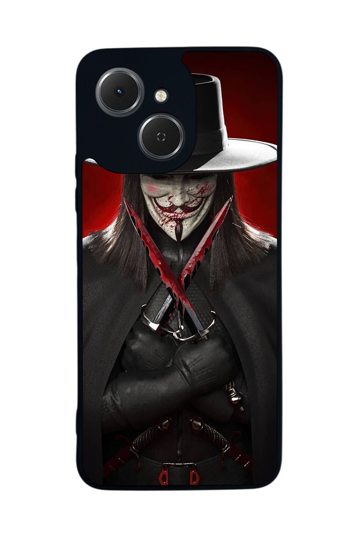 Tecno Spark 40C Uyumlu Vendetta Tasarımlı Glossy Premium Kılıf