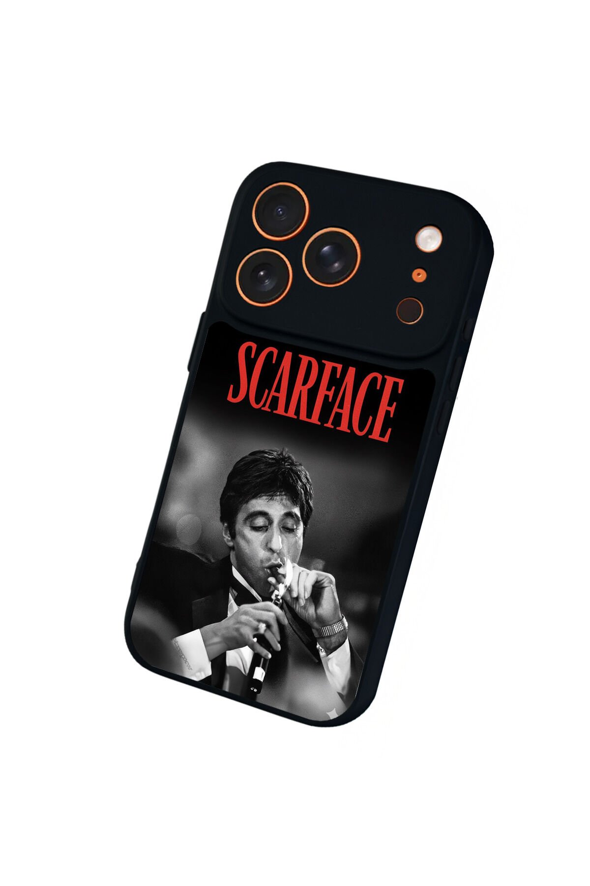 iPhone 17 Pro Max Uyumlu Scarface Tasarımlı Glossy Premium Kılıf