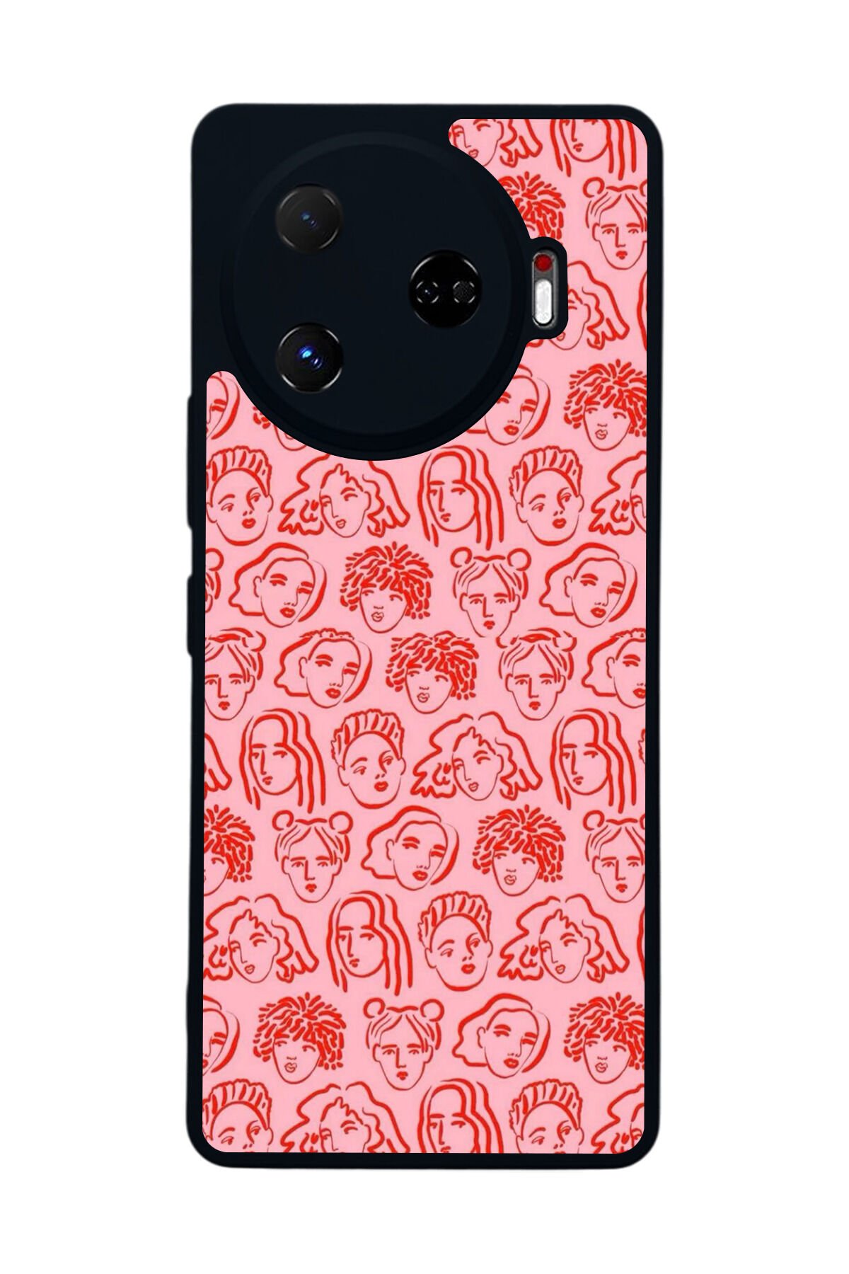 Tecno Camon 30 Pro Uyumlu Line Art Tasarımlı Glossy Premium Kılıf