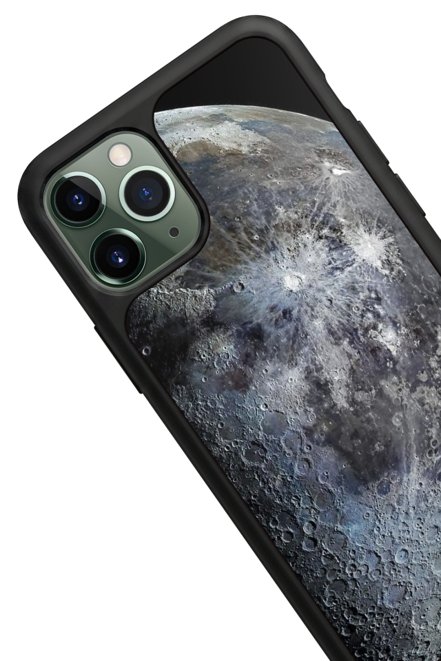 iPhone 11 Pro Uyumlu Ay Tasarımlı Glossy Premium Kılıf