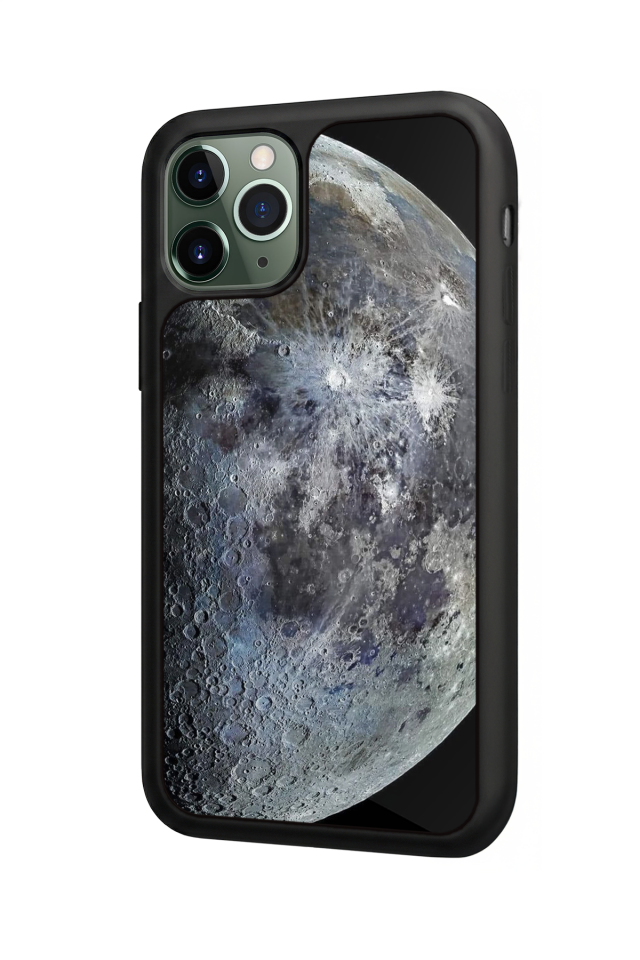 iPhone 11 Pro Uyumlu Ay Tasarımlı Glossy Premium Kılıf