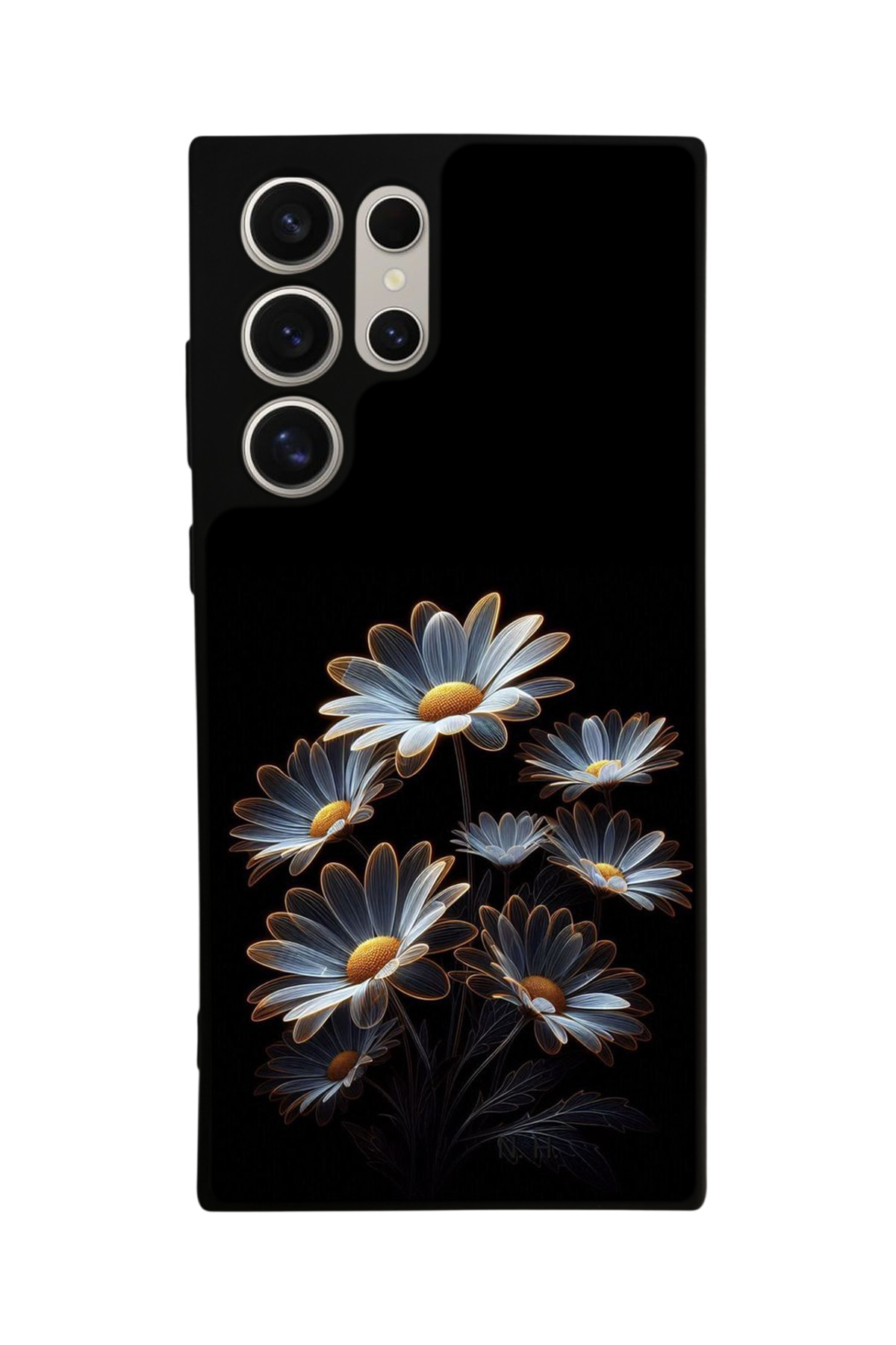 Samsung Galaxy S22 Ultra Uyumlu Cicek Tasarımlı Glossy Premium Kılıf