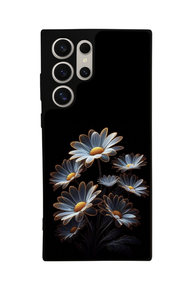 Samsung Galaxy S22 Ultra Uyumlu Cicek Tasarımlı Glossy Premium Kılıf