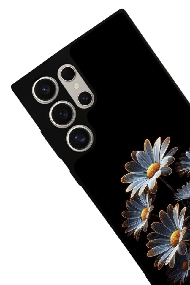 Samsung Galaxy S22 Ultra Uyumlu Cicek Tasarımlı Glossy Premium Kılıf