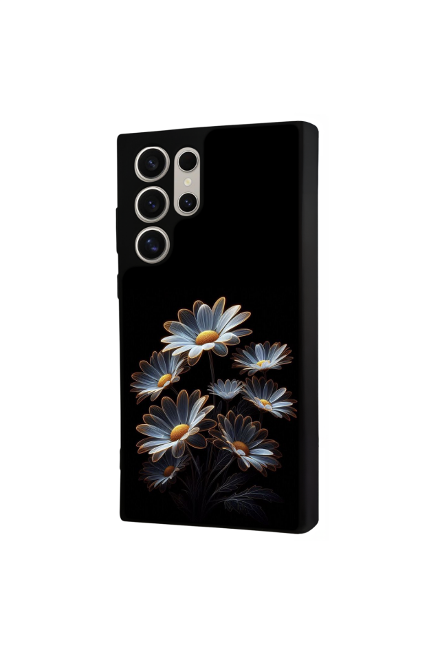 Samsung Galaxy S22 Ultra Uyumlu Cicek Tasarımlı Glossy Premium Kılıf