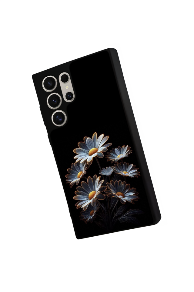 Samsung Galaxy S22 Ultra Uyumlu Cicek Tasarımlı Glossy Premium Kılıf