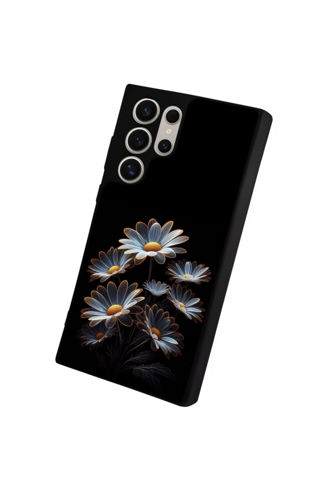 Samsung Galaxy S22 Ultra Uyumlu Cicek Tasarımlı Glossy Premium Kılıf