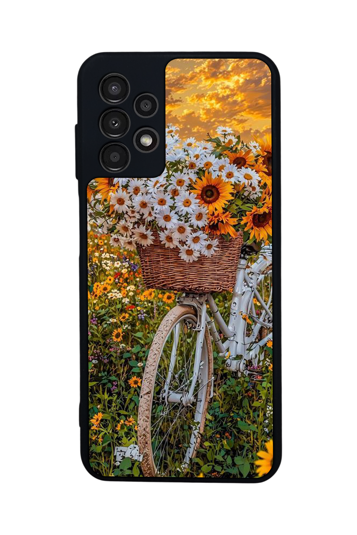 Samsung Galaxy A23 Uyumlu Cicek Tasarımlı Glossy Premium Kılıf