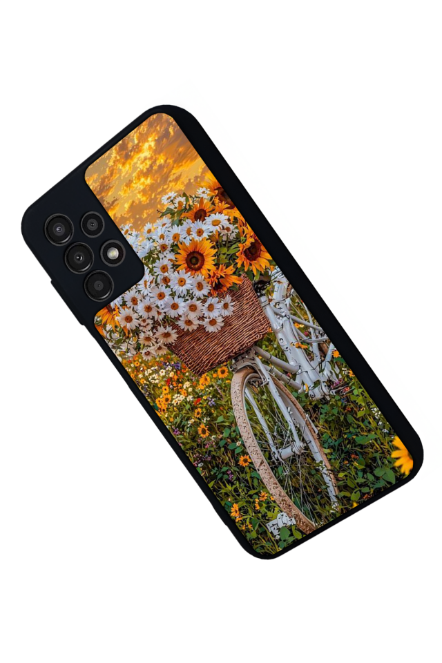 Samsung Galaxy A23 Uyumlu Cicek Tasarımlı Glossy Premium Kılıf
