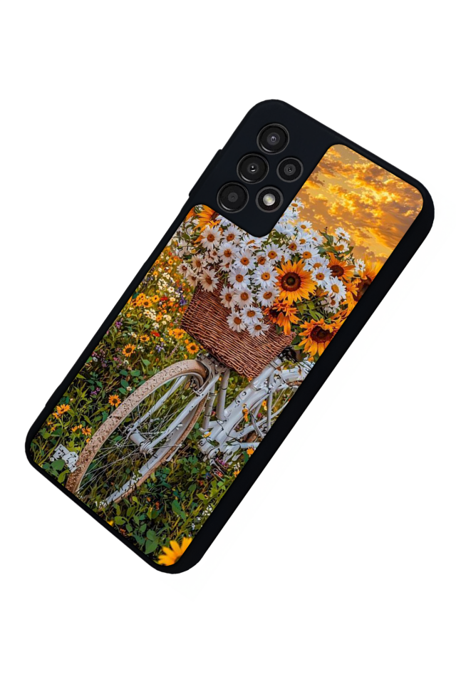 Samsung Galaxy A23 Uyumlu Cicek Tasarımlı Glossy Premium Kılıf