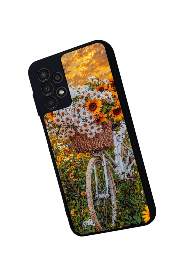 Samsung Galaxy A23 Uyumlu Cicek Tasarımlı Glossy Premium Kılıf