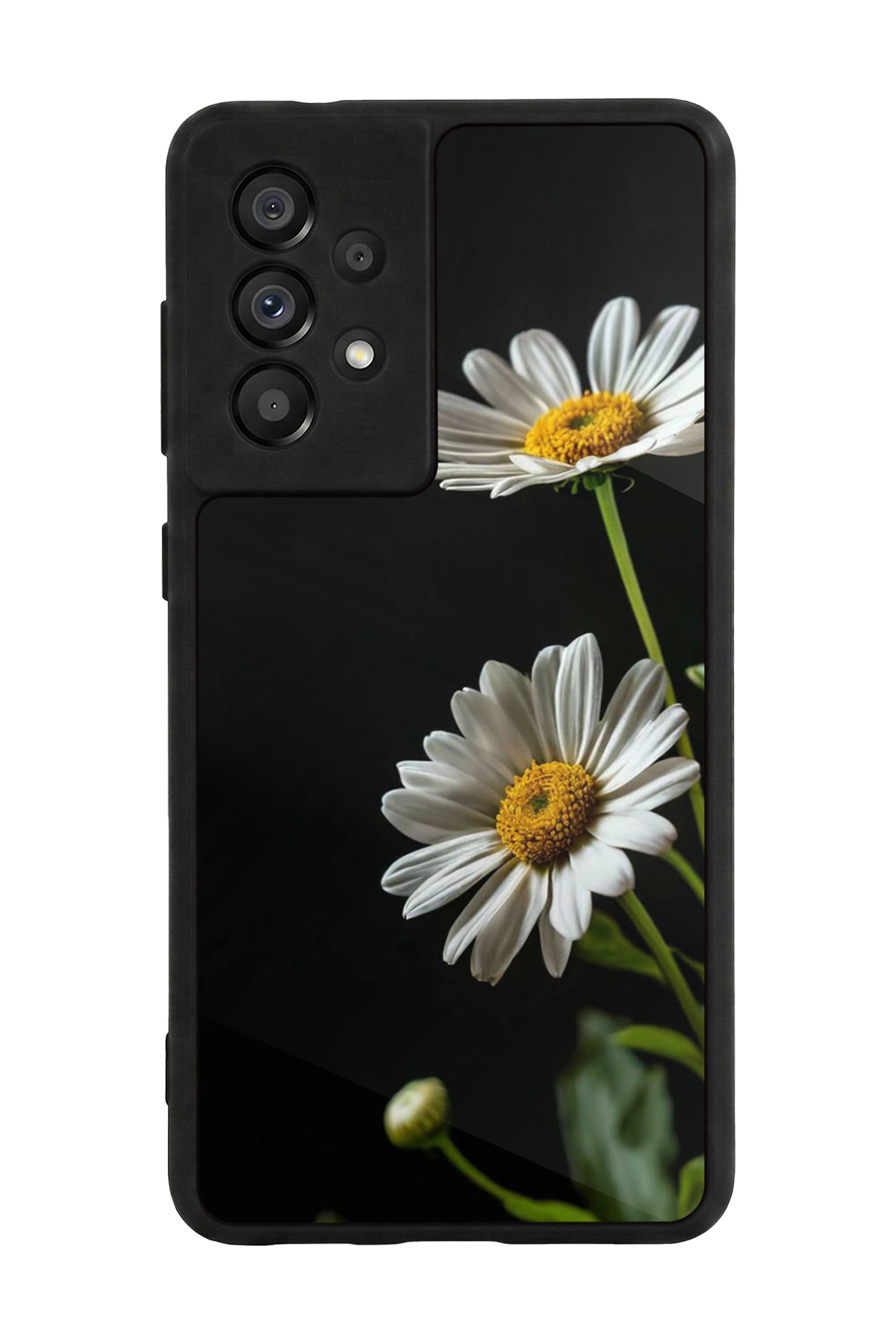 Samsung Galaxy A73 Uyumlu Cicek Tasarımlı Glossy Premium Kılıf