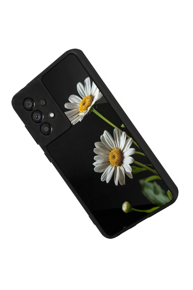 Samsung Galaxy A73 Uyumlu Cicek Tasarımlı Glossy Premium Kılıf