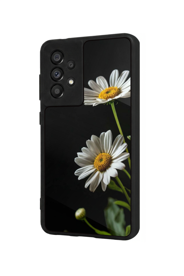 Samsung Galaxy A73 Uyumlu Cicek Tasarımlı Glossy Premium Kılıf