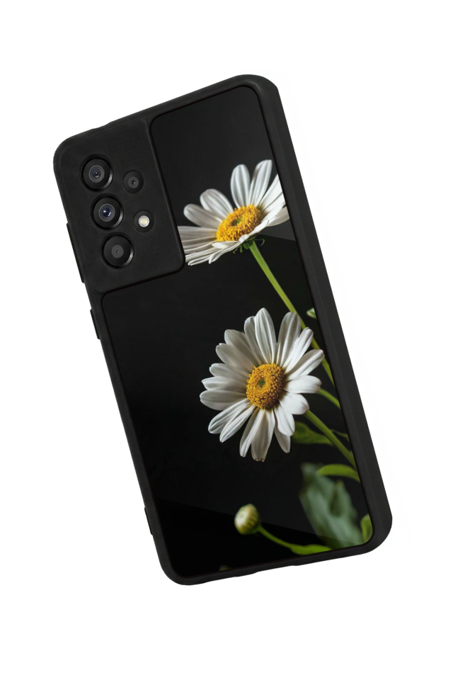 Samsung Galaxy A73 Uyumlu Cicek Tasarımlı Glossy Premium Kılıf
