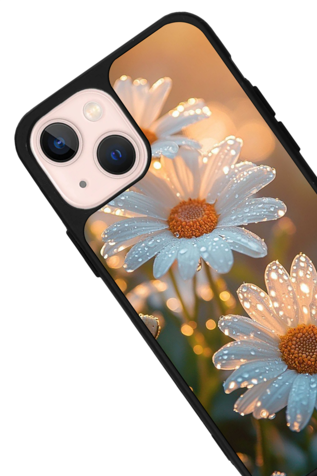 iPhone 14 Plus Uyumlu Cicek Tasarımlı Glossy Premium Kılıf