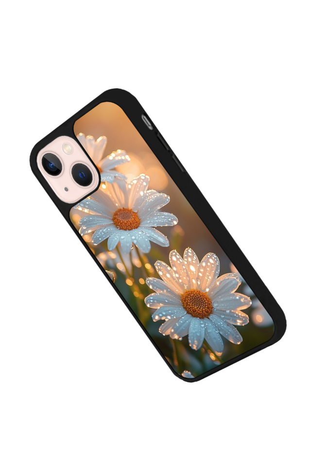 iPhone 14 Plus Uyumlu Cicek Tasarımlı Glossy Premium Kılıf