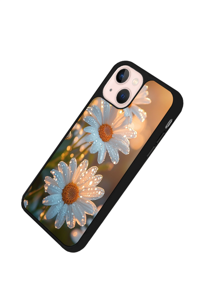 iPhone 14 Plus Uyumlu Cicek Tasarımlı Glossy Premium Kılıf