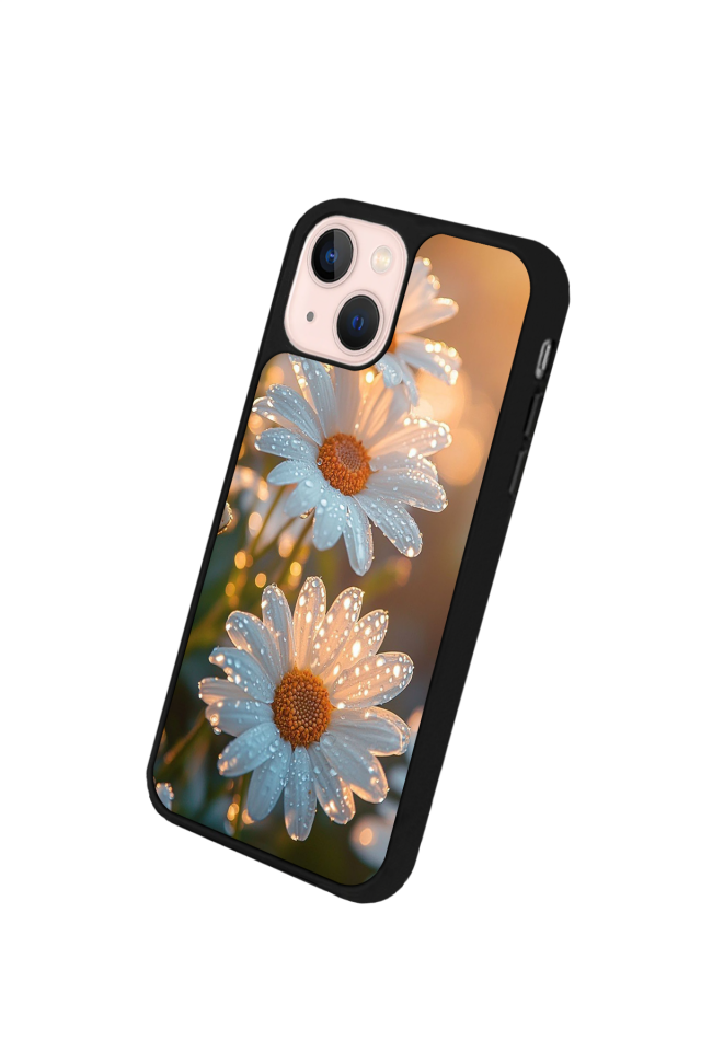iPhone 14 Plus Uyumlu Cicek Tasarımlı Glossy Premium Kılıf