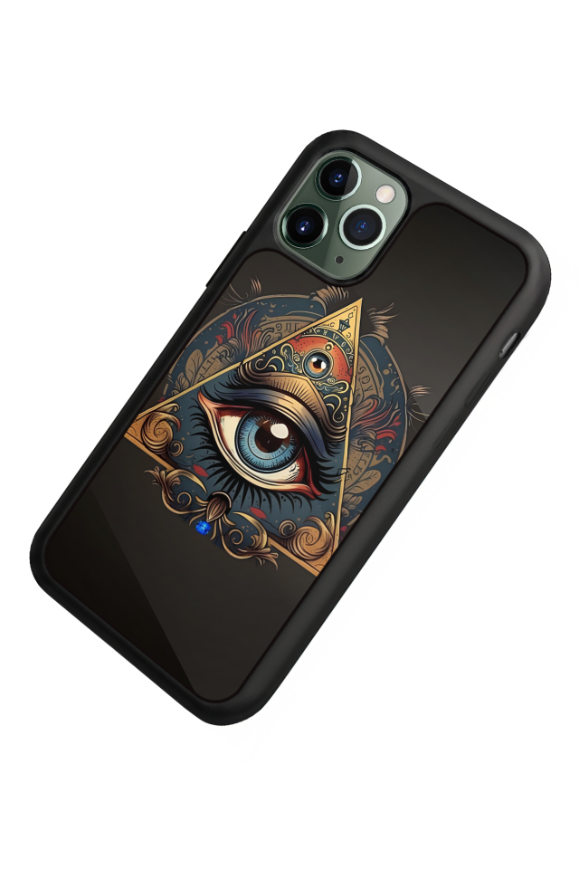 iPhone 11 Pro Uyumlu Göz Tasarımlı Glossy Premium Kılıf