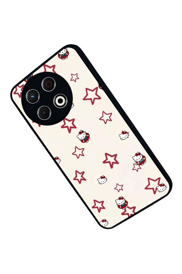 Tecno Spark 30 Pro Uyumlu HelloKitty Tasarımlı Glossy Premium Kılıf