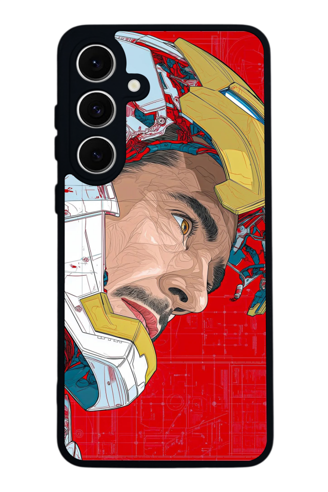 Samsung Galaxy S24 FE Uyumlu Iron Man ( Demir Adam ) Tasarımlı Glossy Premium Kılıf