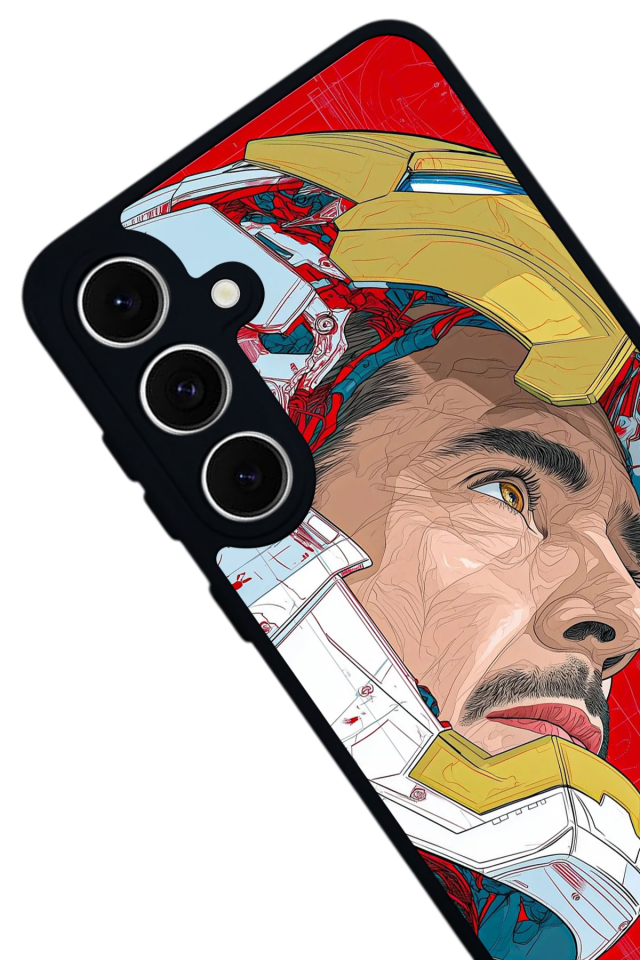 Samsung Galaxy S24 FE Uyumlu Iron Man ( Demir Adam ) Tasarımlı Glossy Premium Kılıf