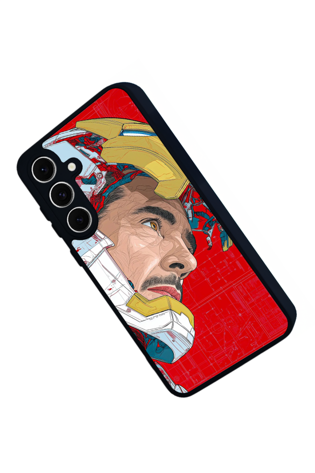 Samsung Galaxy S24 FE Uyumlu Iron Man ( Demir Adam ) Tasarımlı Glossy Premium Kılıf
