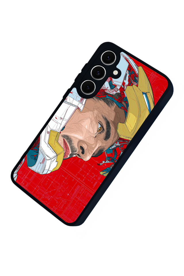 Samsung Galaxy S24 FE Uyumlu Iron Man ( Demir Adam ) Tasarımlı Glossy Premium Kılıf