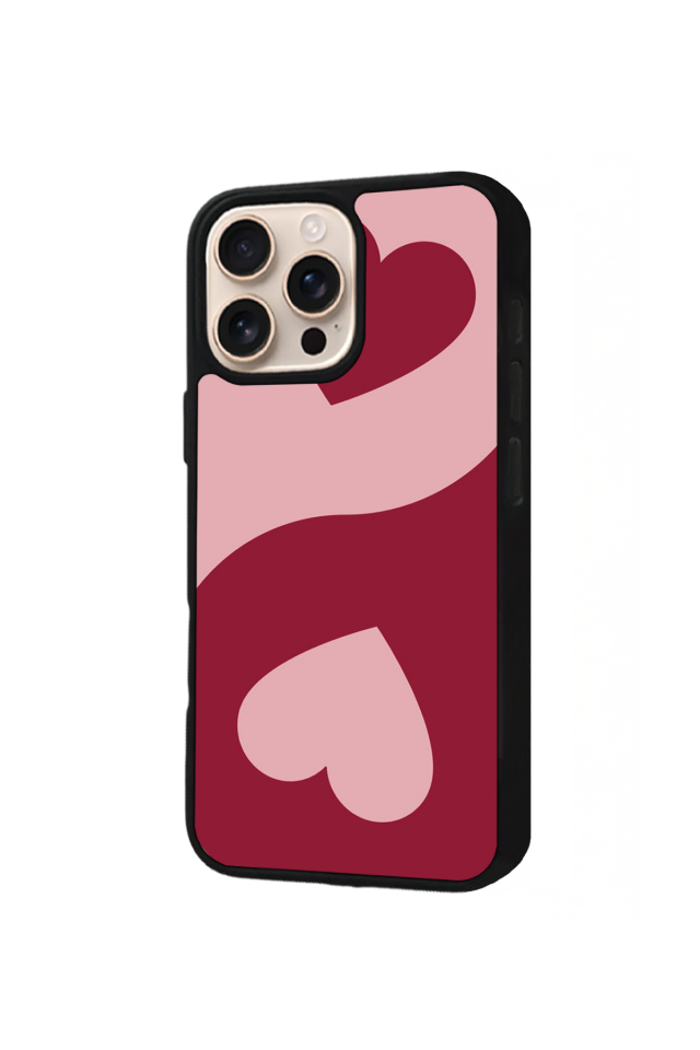 iPhone 14 Pro Max Uyumlu Kalp Love Tasarımlı Glossy Premium Kılıf