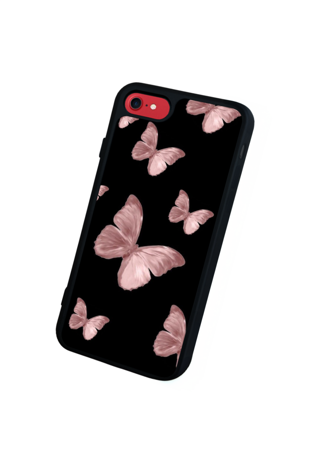 iPhone 7 Uyumlu Kelebek Tasarımlı Glossy Premium Kılıf