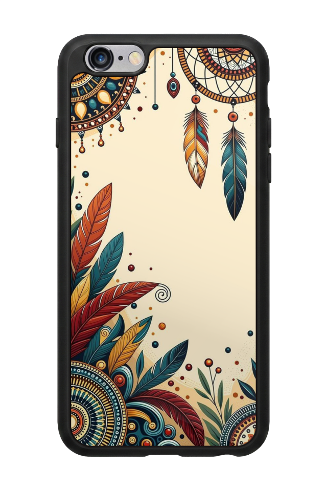 iPhone 6 Plus Uyumlu Mandala Tasarımlı Glossy Premium Kılıf