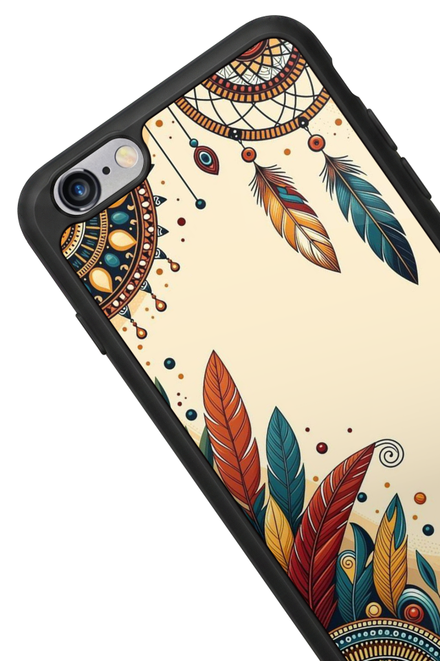 iPhone 6 Plus Uyumlu Mandala Tasarımlı Glossy Premium Kılıf