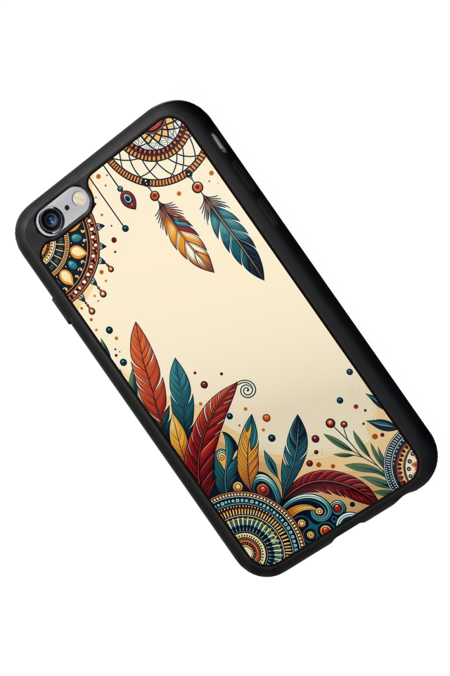 iPhone 6 Plus Uyumlu Mandala Tasarımlı Glossy Premium Kılıf