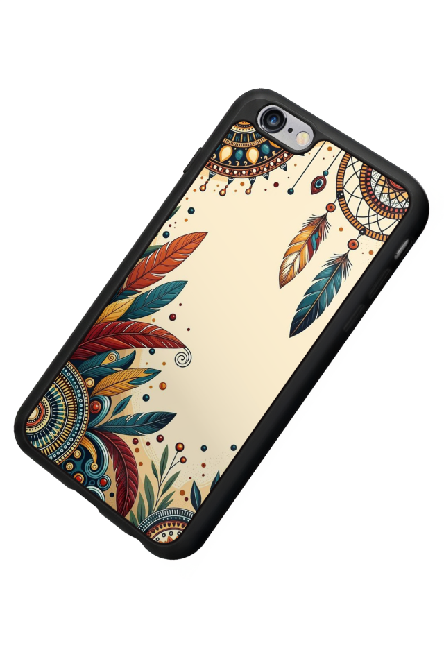 iPhone 6 Plus Uyumlu Mandala Tasarımlı Glossy Premium Kılıf