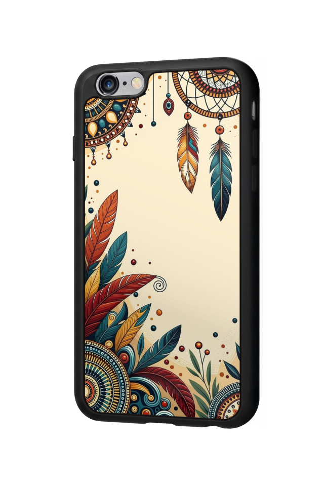 iPhone 6 Plus Uyumlu Mandala Tasarımlı Glossy Premium Kılıf