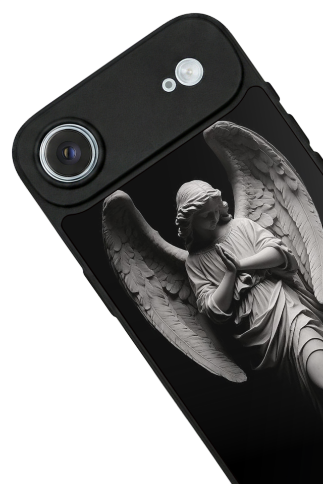 iPhone 17 Air Uyumlu Melek Tasarımlı Glossy Premium Kılıf