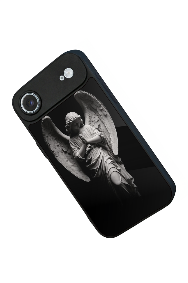 iPhone 17 Air Uyumlu Melek Tasarımlı Glossy Premium Kılıf