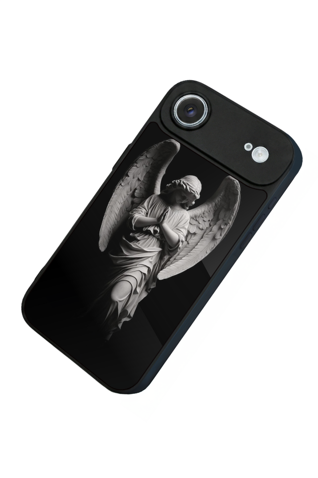 iPhone 17 Air Uyumlu Melek Tasarımlı Glossy Premium Kılıf