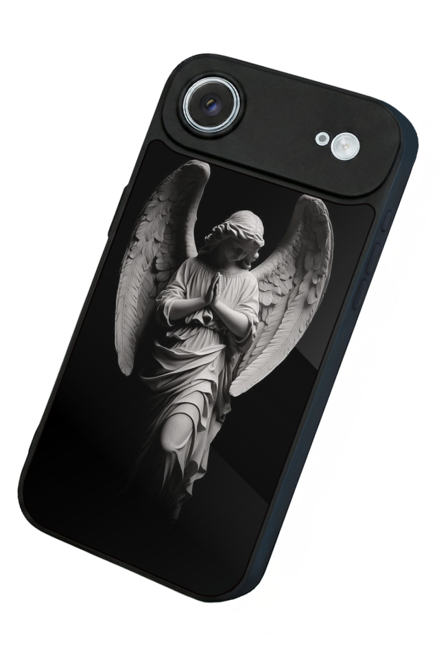 iPhone 17 Air Uyumlu Melek Tasarımlı Glossy Premium Kılıf