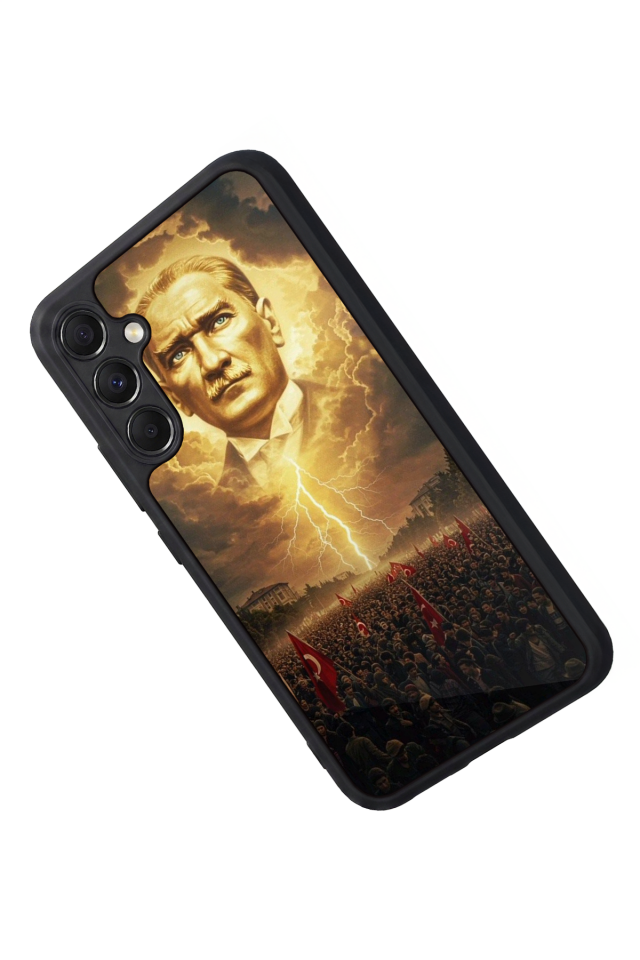 Samsung Galaxy A34 Uyumlu Mustafa Kemal Ataturk Tasarımlı Glossy Premium Kılıf
