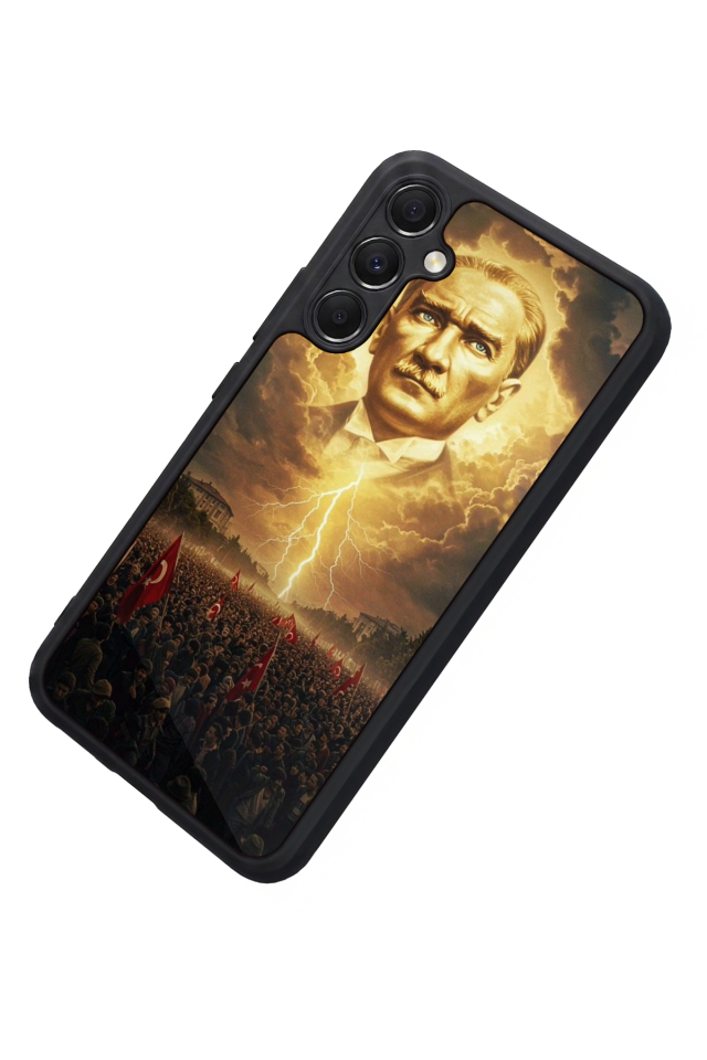 Samsung Galaxy A34 Uyumlu Mustafa Kemal Ataturk Tasarımlı Glossy Premium Kılıf