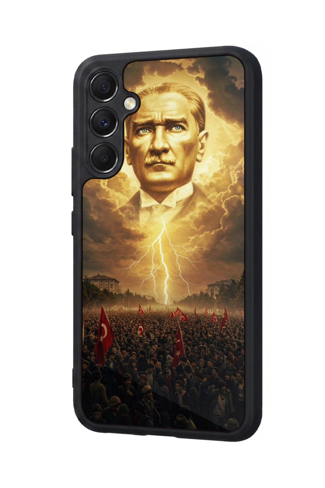 Samsung Galaxy A34 Uyumlu Mustafa Kemal Ataturk Tasarımlı Glossy Premium Kılıf