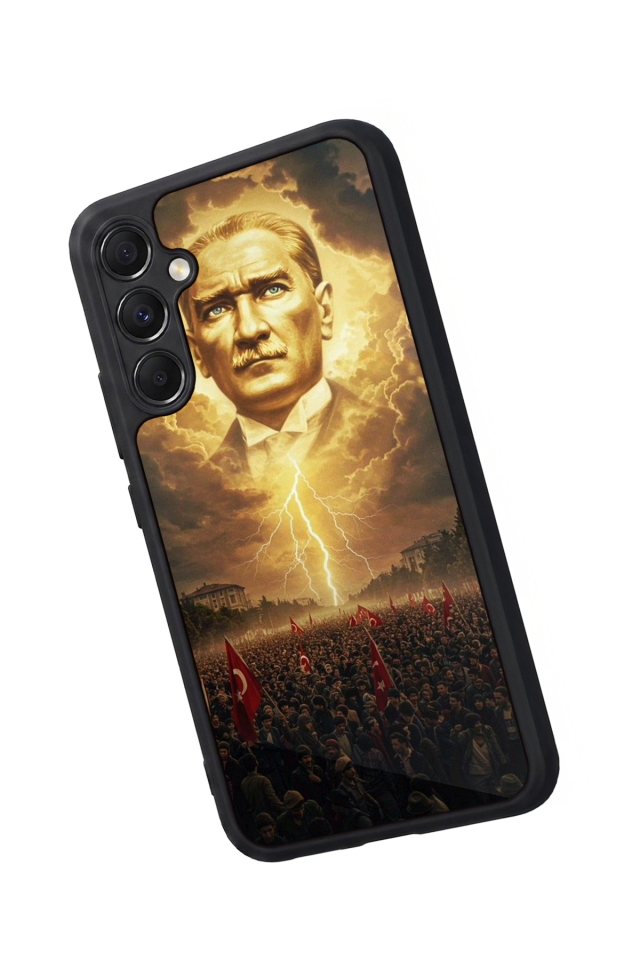 Samsung Galaxy A34 Uyumlu Mustafa Kemal Ataturk Tasarımlı Glossy Premium Kılıf