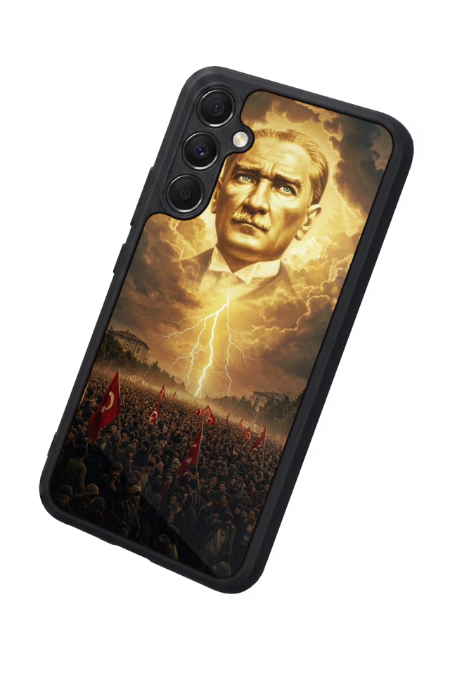 Samsung Galaxy A34 Uyumlu Mustafa Kemal Ataturk Tasarımlı Glossy Premium Kılıf
