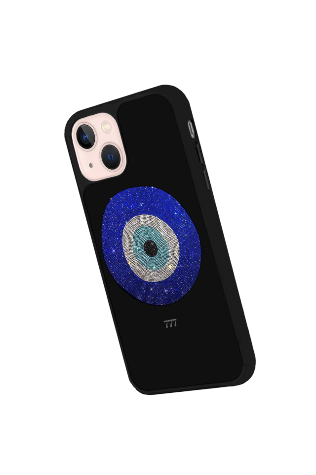 iPhone 13/14 Uyumlu Nazar Tasarımlı Glossy Premium Kılıf