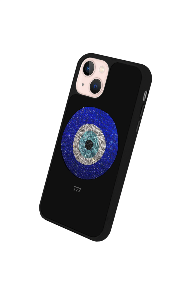 iPhone 13/14 Uyumlu Nazar Tasarımlı Glossy Premium Kılıf